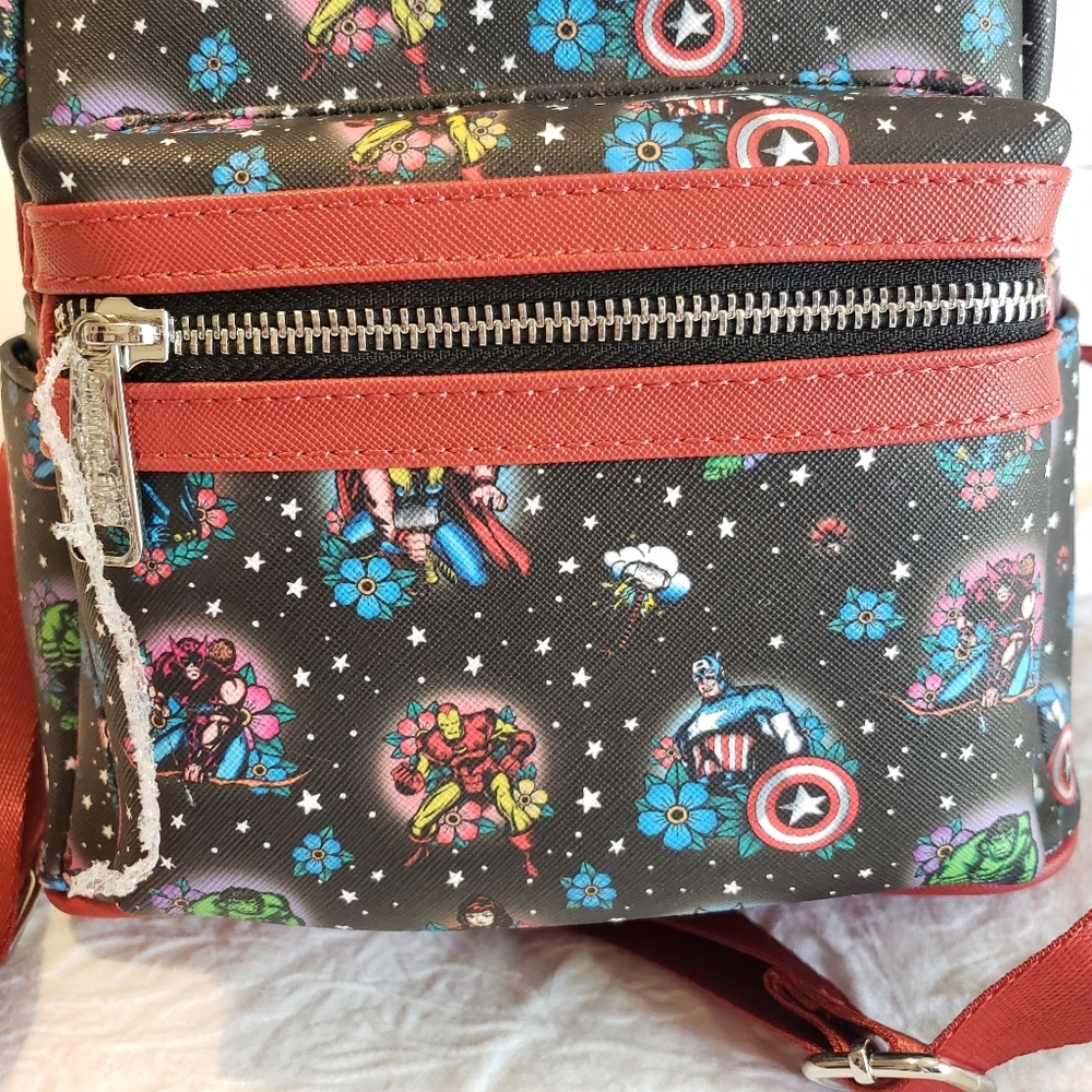 NEW LOUNGEFLY-MARVEL-AVENGERS-TATTOO MINNI BACKPACK - Picture 15 of 15